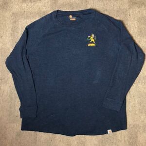 Vintage Carhartt long sleeve waffle thermal with embroidered lion logo | Large